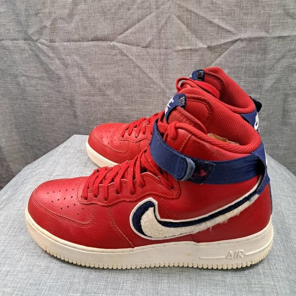 NIKE AIR FORCE HIGH 07 LV8 Chenille Swoosh 806403-603 Mens 10